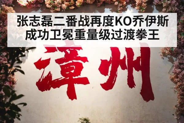 张志磊二番战再度KO乔伊斯成功卫冕重量级过渡拳王